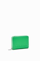 Kleine portemonnee met half logo - GREEN - U