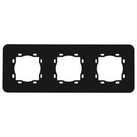 Zwart Afdekraam 3 voudig soft touch 8073STSW ronde hoeken Eslohe