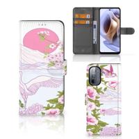 Motorola Moto G31 | G41 | Telefoonhoesje | Met pasjeshouder | Bird Standing