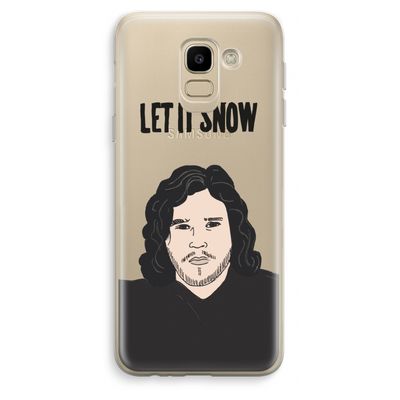 Let It Snow: Samsung Galaxy J6 (2018) Transparant Hoesje