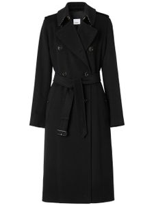 Burberry trench Kensington en cachemire - Noir