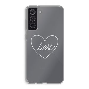 Best heart pastel: Samsung Galaxy S21 FE Transparant Hoesje