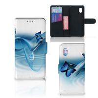Alcatel 1B (2020) | Telefoonhoesje | Met pasjeshouder | Vlinders