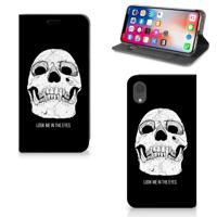 Mobiel BookCase Apple iPhone Xr Skull Eyes