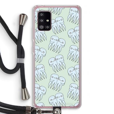 Octopussen: Samsung Galaxy A51 5G Transparant Hoesje met koord