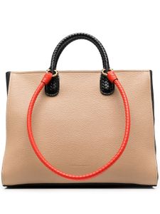 Ferragamo sac cabas Gancio en cuir - Tons neutres