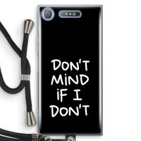 Don't Mind: Sony Xperia XZ1 Transparant Hoesje met koord