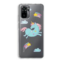 Vliegende eenhoorn: Xiaomi Redmi Note 10 Pro Transparant Hoesje