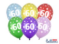 Verjaardag Ballonnen 60 Jaar Metallic Mix - thumbnail