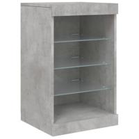 vidaXL Dressoir met LED-verlichting 41x37x67 cm betongrijs