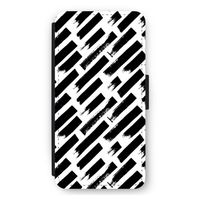 Zwarte vegen: iPhone 11 Flip Hoesje