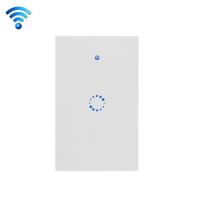 Sonoff T1 Touch 120mm 1 bende 1 gehard glas paneel muur Switch Smart Home lichte aanraking-wegschakelaar compatibel met Alexa en Google Startpagina