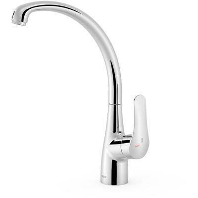 Keukenkraan Tres Cocina Chroom | Opbouw | Mengkraan | 1-hendel | Rond | Chroom