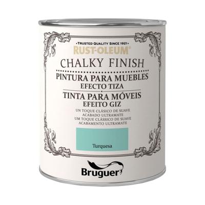 Verf Bruguer Chalky Finish Turkoois 750 ml