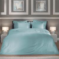 Dekbedovertrek Punto Katoen-Satijn - Licht Blauw - Tweepersoons (200x200 Cm) - Blauw Katoen-satijn - Stippen - Heckett Lane - Dekbed-Discounter.nl