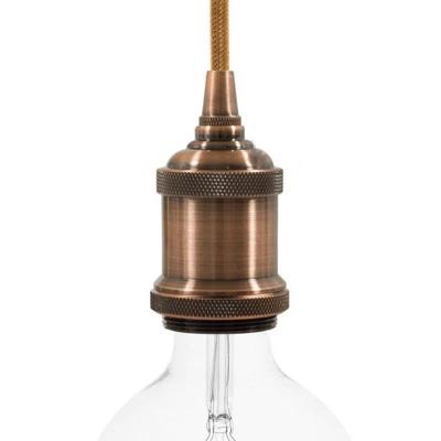 Industriele e27 fitting design vintage koper design ring