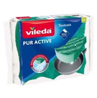 Vileda Pur Active 116509 spons Rechthoekig Groen 2 stuk(s)