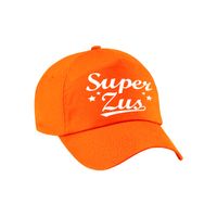 Super zus cadeau pet /cap oranje voor dames   -