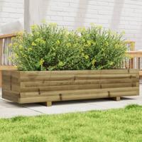 VidaXL Plantenbak 110x40x26,5 cm geïmpregneerd grenenhout