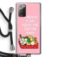 Bento a day: Samsung Galaxy Note 20 / Note 20 5G Transparant Hoesje met koord
