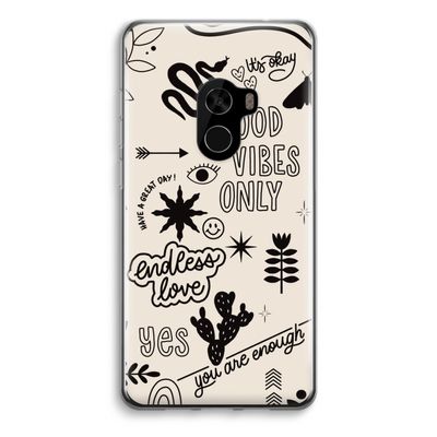Good vibes: Xiaomi Mi Mix 2 Transparant Hoesje
