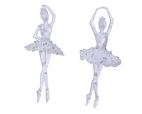 Ballerina plc hang helder/zilver assorti - Decoris