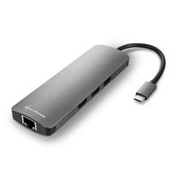 Sharkoon USB 3.0 Type C Combo Adapter interfacekaart/-adapter HDMI, RJ-45, USB 3.2 Gen 1 (3.1 Gen 1) - thumbnail