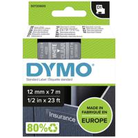 DYMO 45020 Labeltape Tapekleur: Transparant Tekstkleur: Wit 12 mm 7 m - thumbnail