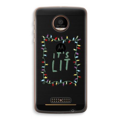 It's Lit: Motorola Moto Z Force Transparant Hoesje