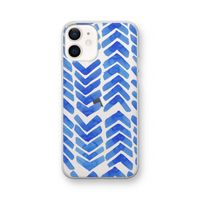 Blauwe pijlen: iPhone 12 Transparant Hoesje
