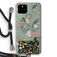 Sweet little flowers: Pixel 5 Transparant Hoesje met koord