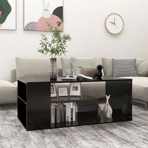 Salontafel 100x50x40 cm spaanplaat zwart