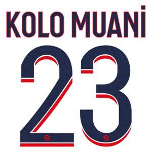 Kolo Muani 23 (Officiële Paris Saint Germain Away Bedrukking 2023-2024)