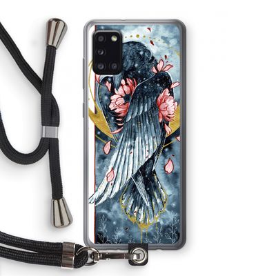 Golden Raven: Samsung Galaxy A31 Transparant Hoesje met koord