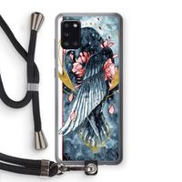 Golden Raven: Samsung Galaxy A31 Transparant Hoesje met koord