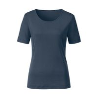 T-shirt van bio-katoen, nachtblauw Maat: 44/46 - thumbnail