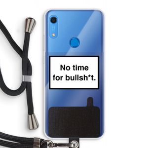 No time: Huawei Y6s Transparant Hoesje met koord