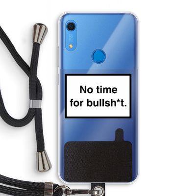 No time: Huawei Y6s Transparant Hoesje met koord
