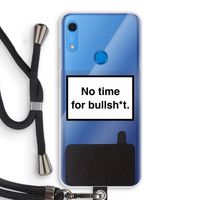 No time: Huawei Y6s Transparant Hoesje met koord