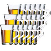 Theeglazen/koffieglazen - 18x - transparant - 230 ml - glas - glazen voor thee of koffie