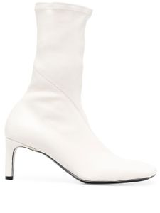 Jil Sander bottines en cuir 65 mm - Blanc