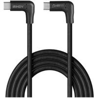 Lindy 32023 USB-kabel USB 3.2 Gen 2 (3.1 Gen 2) 1 m USB C Zwart