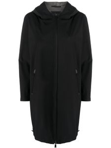Herno manteau zippé à capuche - Noir