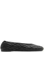 Burberry ballerines Equestrian Knight en cuir - Noir