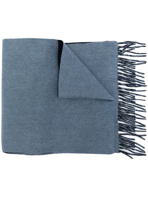N.Peal écharpe en cachemire Doubleface - Bleu