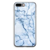 Blauw marmer: iPhone 8 Plus Transparant Hoesje Blauw marmer: iPhone 8 Plus Transparant Hoesje