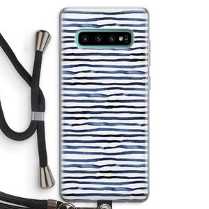 Verrassende lijnen: Samsung Galaxy S10 Plus Transparant Hoesje met koord