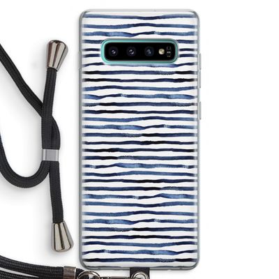 Verrassende lijnen: Samsung Galaxy S10 Plus Transparant Hoesje met koord