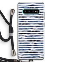 Verrassende lijnen: Samsung Galaxy S10 Plus Transparant Hoesje met koord
