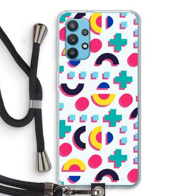 8-bit N°2: Samsung Galaxy A32 4G Transparant Hoesje met koord